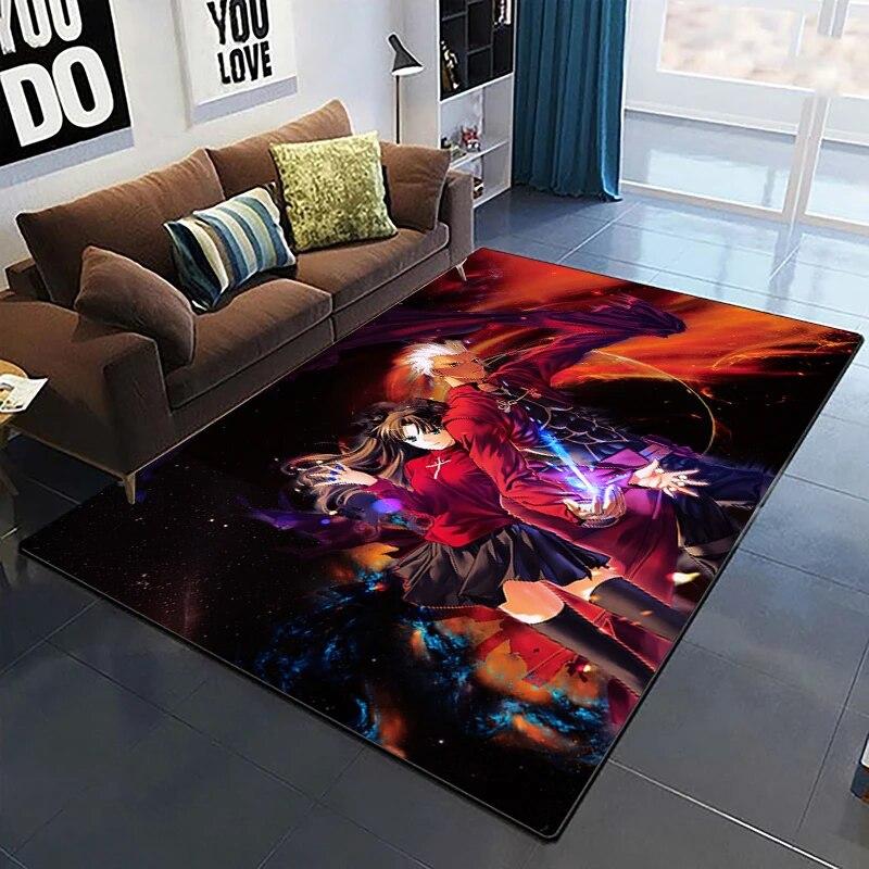 Fate Cartoon HD ковер с принтом, домашний ковер, детская комната, гостиная, стул, прикроватный современный простой напольный коврик, кавайный ковер