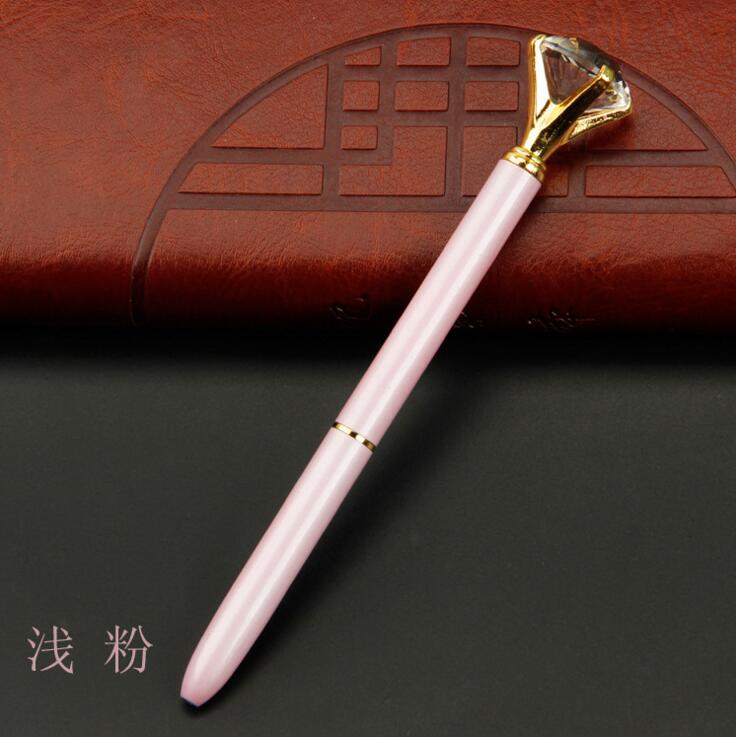 Шариковая ручка-роллер школьные канцелярские принадлежности свадебные канцелярские принадлежности кристалл алмаз металл розовое золото люксовый бренд спиннинг