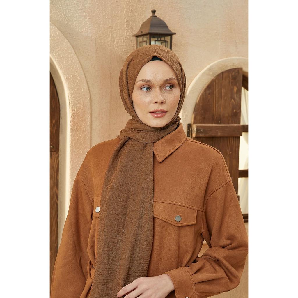 Crepe Hijab Brown