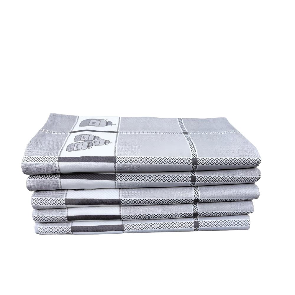 Набор из 5 качественных хлопковых кухонных полотенец - кухонное полотенце из 100% хлопка