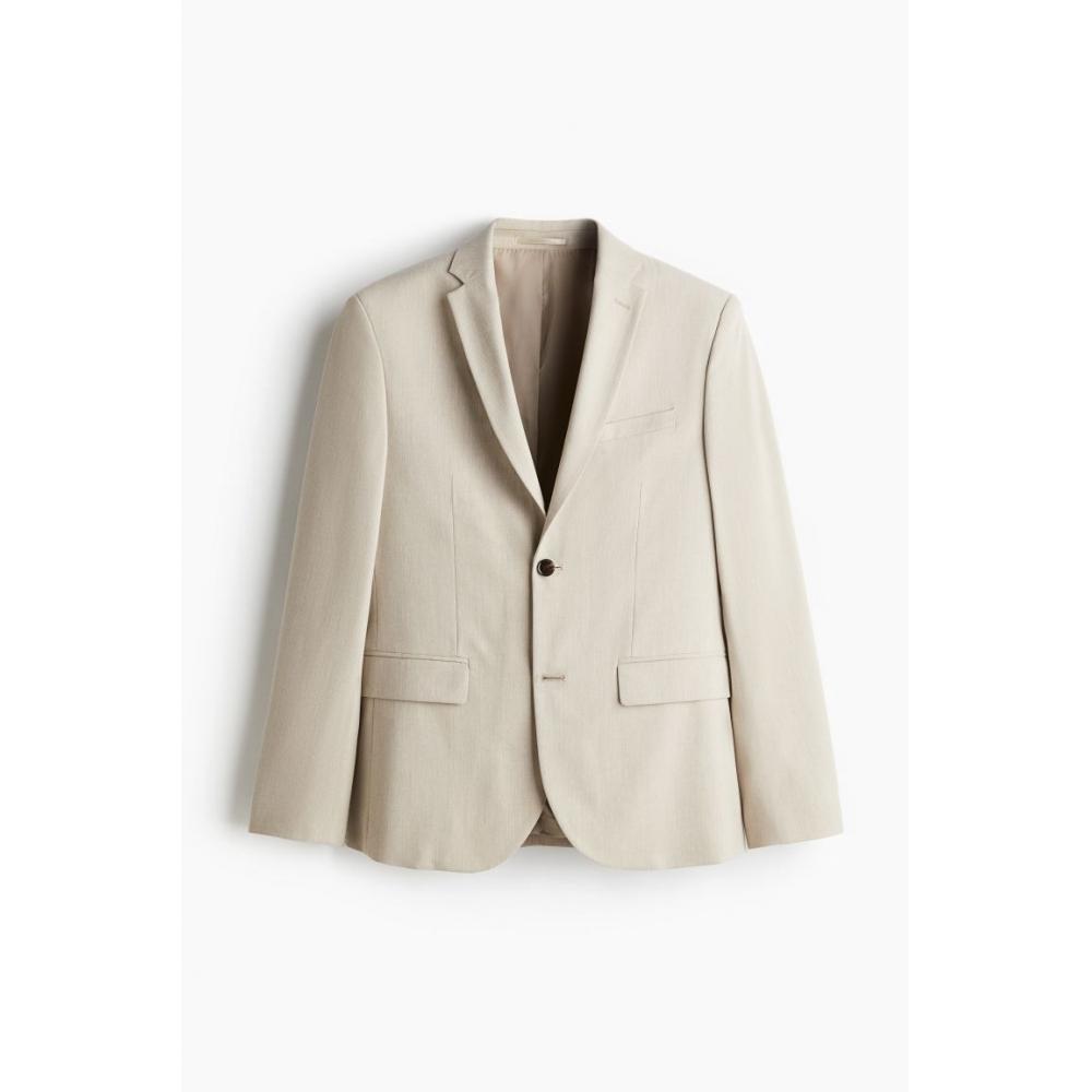 Куртка HM Slim Fit бежевого цвета