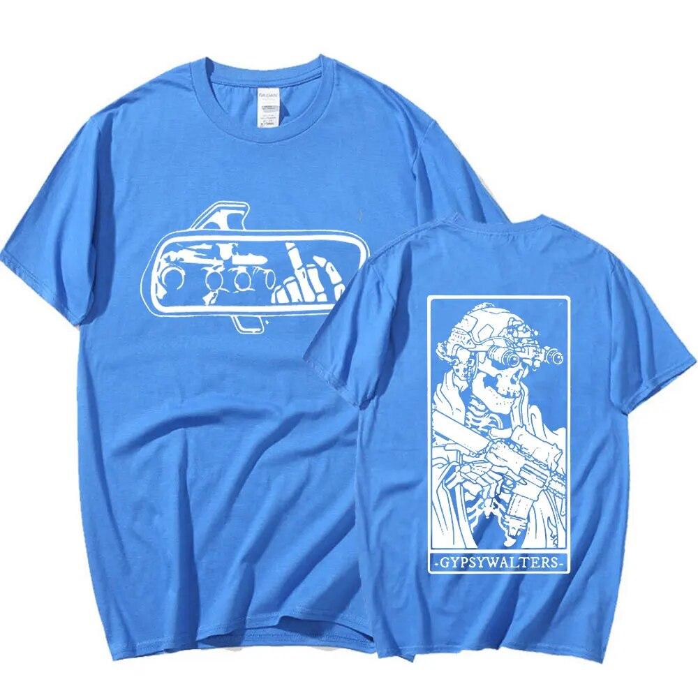 Футболка Forward Observations Group GYPSYWALTERS, винтажные футболки унисекс с рисунком скелета, короткие рукава, большие футболки, хлопковые Harajuku