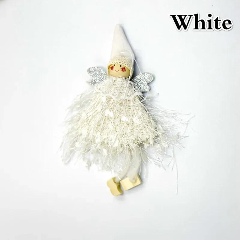 Рождественские украшения Подвеска Креативная Милая Кукла Ангела Кружевная Подвеска Украшение Окна Рождественская Елка Комната Предметы Домашнего Хозяйства