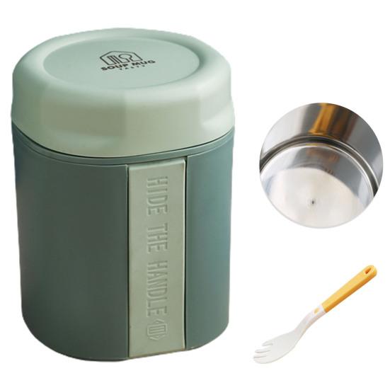 Чашка для супа, защита от накипи, герметичная двухслойная портативная изолированная чашка для обеда, завтрака, предметы домашнего обихода