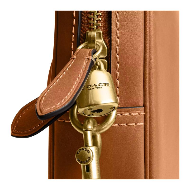 COACH Metropolitan 41 Metal Hardware Leather Shoulder Crossbody Briefcase Large Men's Brown