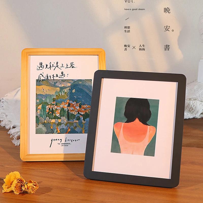 Colorful Wood Picture Frame Wedding Photo Frames Creative Frame for Photo Table Decoration and Accessories