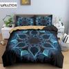 Mandala Flower Duvet Cover Set Bohemian Comforter Cover Exotic Floral Teens Adults Double Queen King Size Polyester Quilt Cover