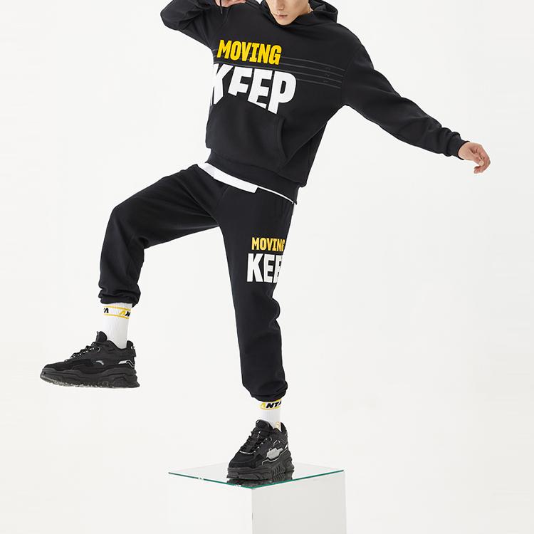 Anta Мужской пуловер с капюшоном Life Series, черный 152138722-5