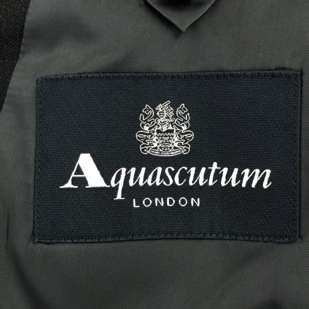 Aquascutum Костюм из 100% шерсти, сделано в Японии, комплект 92A5, темно-серый, мужской, б/у