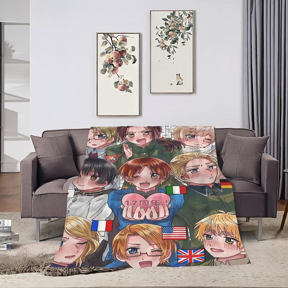 Плед Для Hetalia Мягкий Плед для Пикника Мира Кровать Диван Дом Группа Спальня Уютный Теплый Звезды Комфортный
