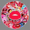50 Lips Doodle Personality Cool Trendy Guka DIY Skateboard Mobile Suitcase Sticker Waterproof