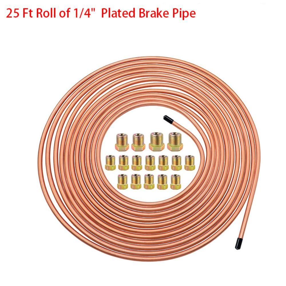 3/16" OD 1/4" OD Автомобильный рулонный шланг с винтовой крышкой для трубки Тормозной шланг Автомобильные аксессуары Тормозная трубка