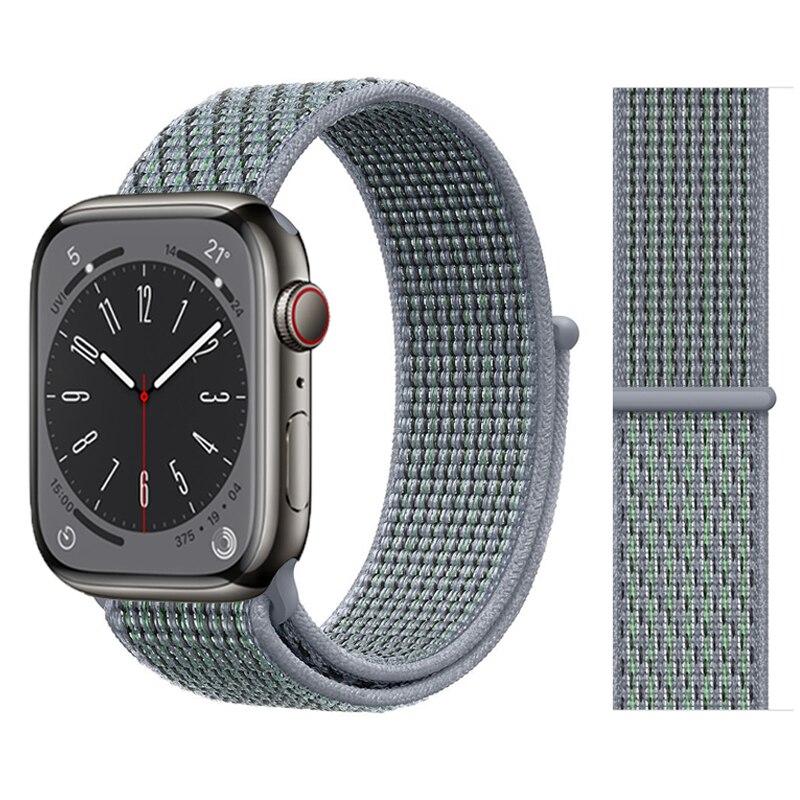 Нейлоновый ремешок-петля для Apple Watch Band 49 мм, 44 мм, 45 мм, 41 мм, 40 мм, 42 мм, 38 мм, браслет Correa iwatch series 3, 4, 5, 6 Se 7, 8, ультра, 49 мм, ремешок