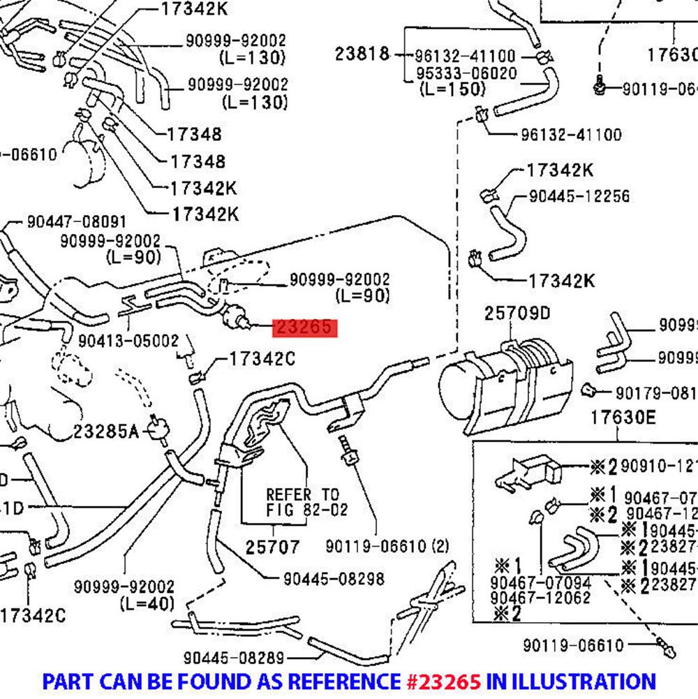 New For 1993-1998 Toyota Supra 2JZGTE 2JZGTE gas Filter 90917-11031