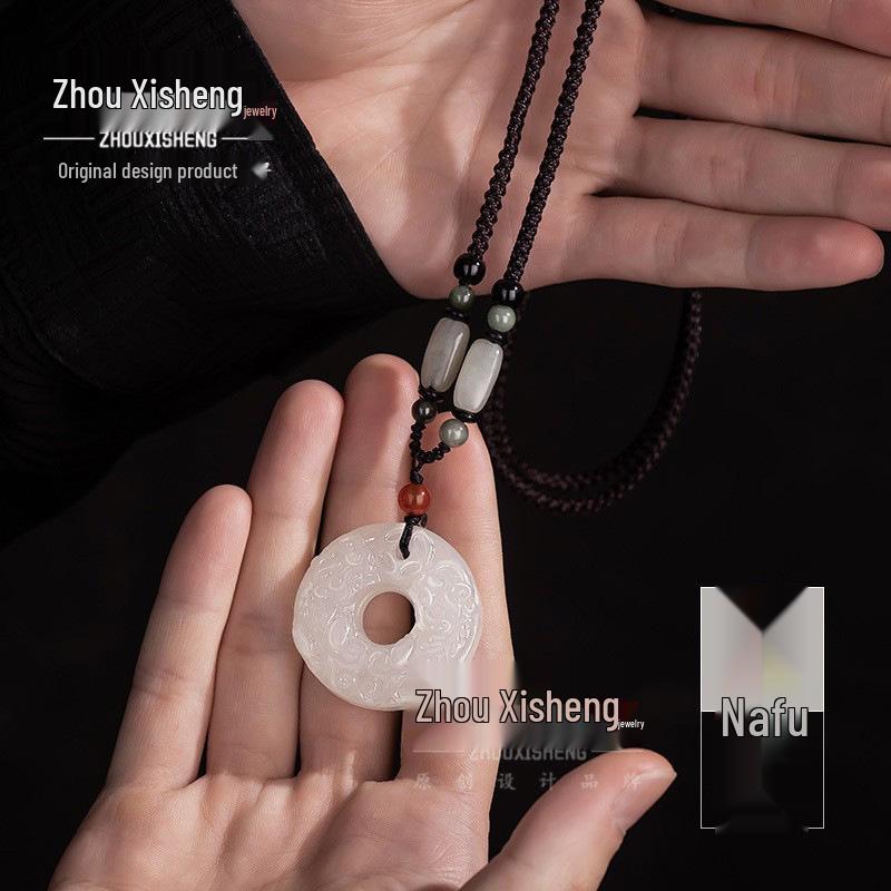 Унисекс ожерелье из афганского нефрита Пи Сю: Мужской кулон из нефрита, Идеальный подарок на день рождения для парня