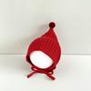 Warm Infant Beanie Cap Solid Color Winter Baby Hat Cute Baby Knitted Hat