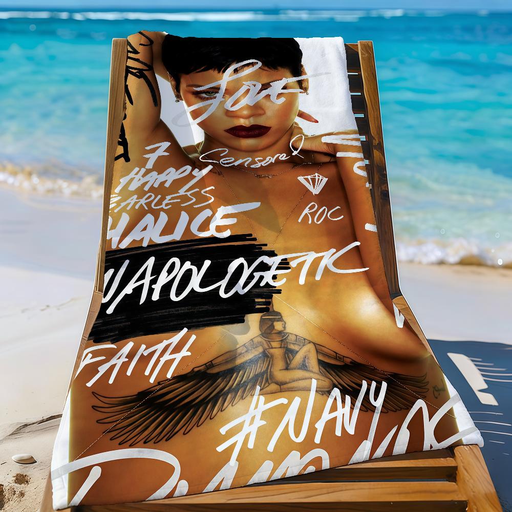 Полотенце R-Rihanna-S Спортивное Быстросохнущее Туристическое Снаряжение для Кемпинга Песозащитное Мягкое Легкое Большое Пляжное Полотенце
