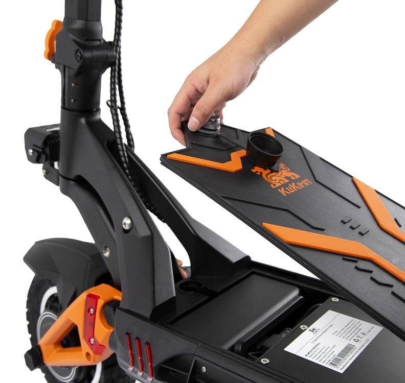 KuKirin Электросамокат G3 PRO 1200W с двумя моторами, запас хода 80 км, 52V 23.4Ah, внедорожный электросамокат с гидравлическими тормозами