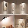 3Pcs Wireless LED Picture Lights, Rechargeable Magnetic Painting Light with Remote, 3 Color Temps, No Drill Installation for Wall Art & Posters