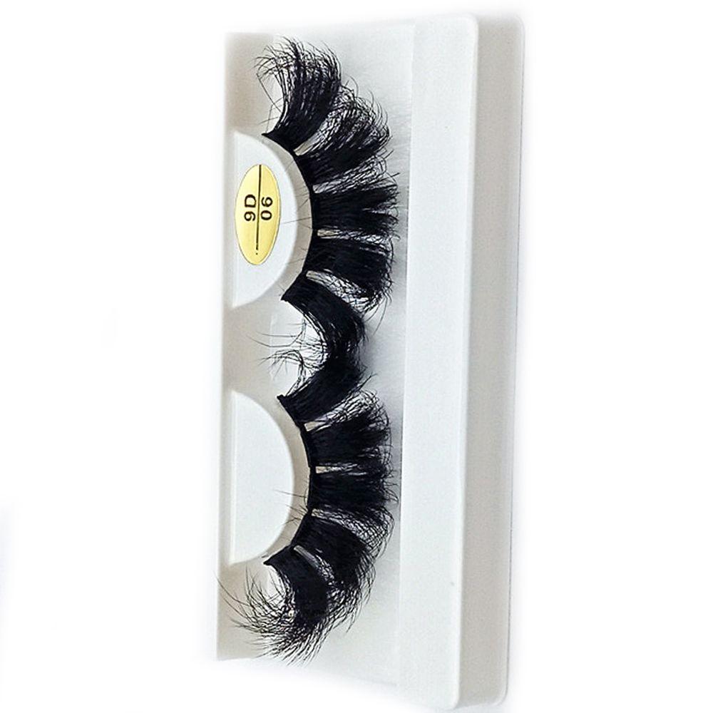 Fluffy Handmade Craft False Eyelashes Wispy Fluffy Eye Lashes 9D Faux Mink Eyelashes Extension