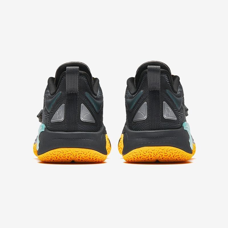 Anta Детские кроссовки Kyrie 1, удобные, универсальные, профессиональные, баскетбольные, детские, кроссовки Castle-серые, черные, флуоресцентные, манго-оранжевые 312441110-1