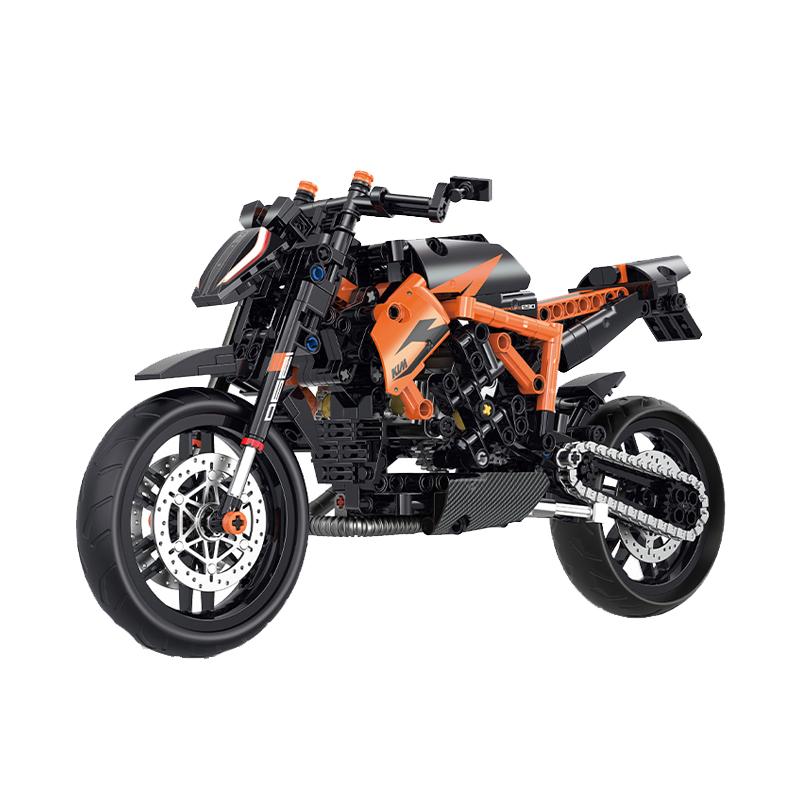 Новый Современный Хай-тек 1:8 KTM 1290 Мотоцикл Модель Строительные Блоки Набор Гонки Мотоциклы Игрушки Для Детей Мальчики Подарки MOC Взрослые Наборы