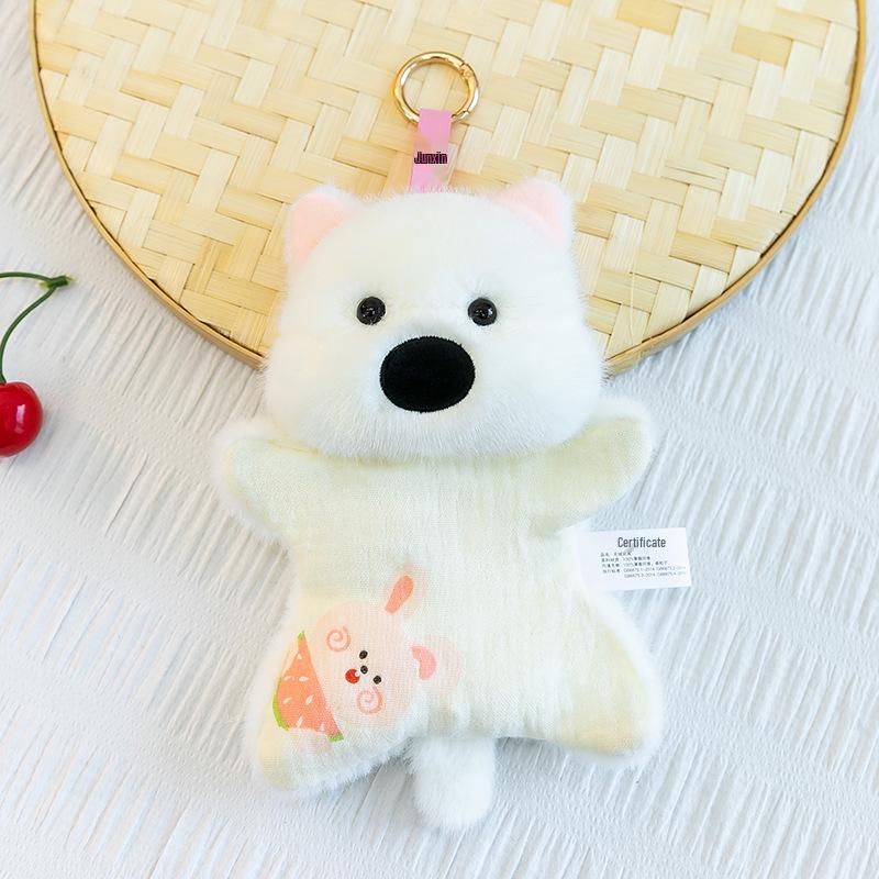 Cute Little Wolf Plush Pendant & Hand Warmer Toy