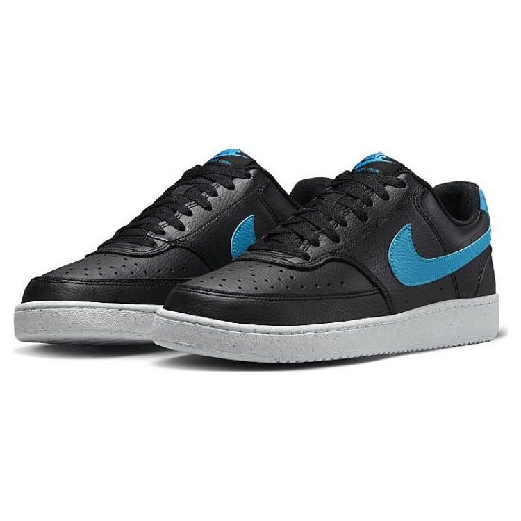 Nike Мужские кроссовки Court Vision Low Next Nature Black Laser Blue, белые DH2987-005