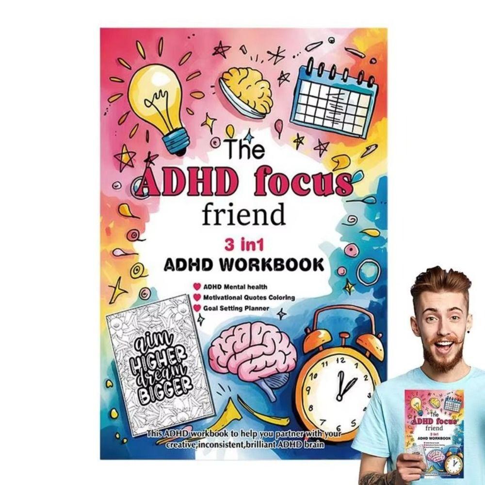 Three In 1 Daily Planner Concentration-Oriented Undated Planner Task Planner  Planner For Adults