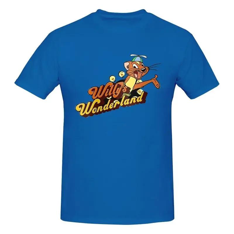 Популярный фильм Willy'S Wonderland Николас Кейдж Обычная рубашка Футболка Футболка Крутая мода