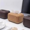 Japanese Tissue Box Napkin Storage Holder Wooden Cover ABS Toilet Paper Case Container Simple Stylish Home Car Desktop Organizer