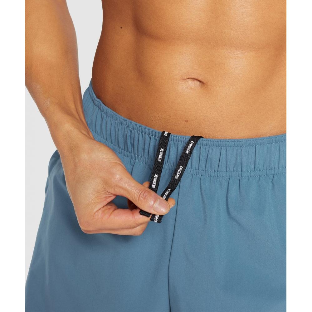 Gymshark Sport 5 Шорты Выцветший голубой Титановый синий A2a8k Ucmz