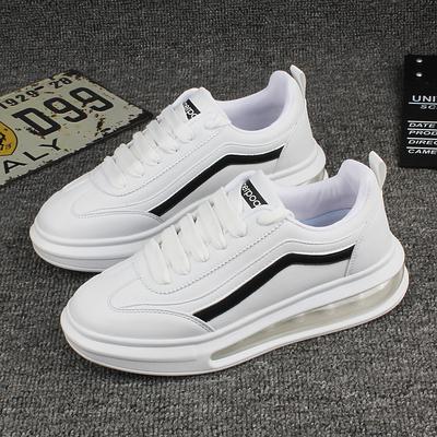 Маленькие белые туфли на воздушной подушке, женская обувь для пар на платформе, студенческая обувь для скейтборда, женская обувь на платформе, повседневные женские кроссовки