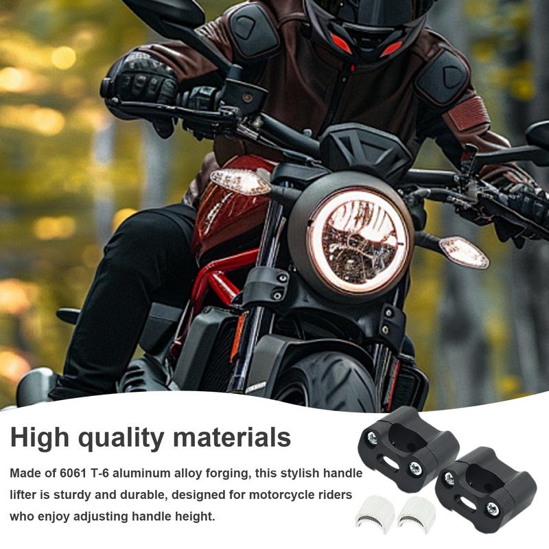 Мотоциклетные подъемы руля алюминиевый сплав 2 шт. адаптер зажима руля мотоцикла 22 мм подъемы руля зажим крепления руля