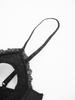 Womens Sexy Open Nipples Lingerie Lace Trim Hollow Out Adjustable Straps Bra Tops