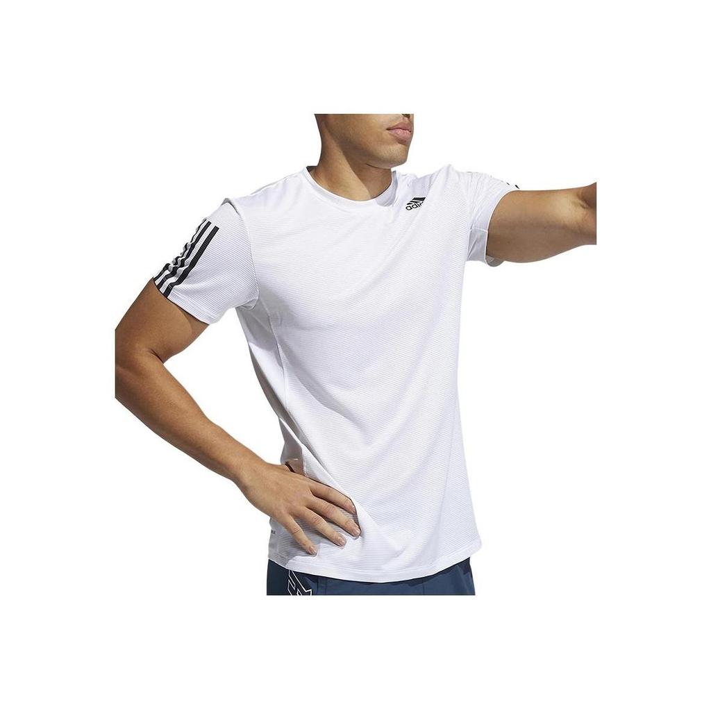 adidas Aero3s Tee Pb Повседневная спортивная футболка для бега с коротким рукавом Мужские топы Белый GQ2164