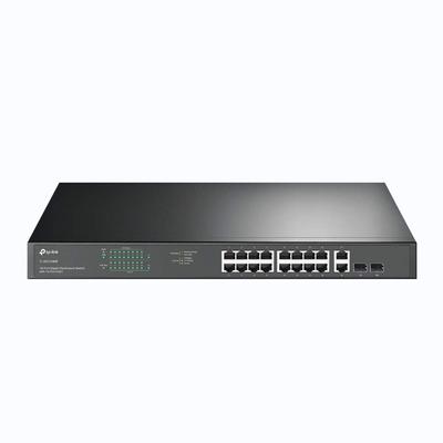 18-портовый гигабитный коммутатор для монтажа в стойку с 16 портами UN TP-LINK PoE+ TL-SG1218MP