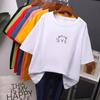 Kawaii Summer T Shirt Women Oversized Soft Tees Хлопок Loose Bouses Tops
