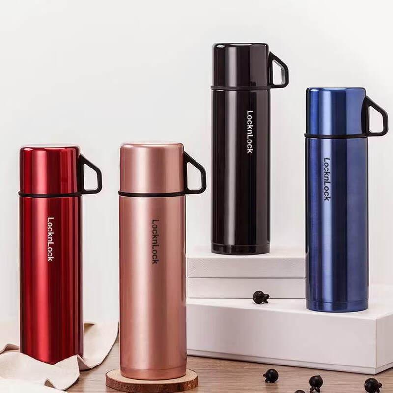 Lock&Lock LHC1468 Portable Stainless Steel Insulated Bottle