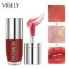 VIBELY Water Light Transparent Glass Lip Oil Mirror Moisturizing, Moisturizing, Smooth, Lip Gloss, Not Sticking Cup Red