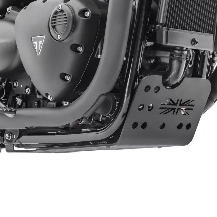 Sabot moteur pour Triumph Bonneville T120 16-25 pare moteur Aluminium noir