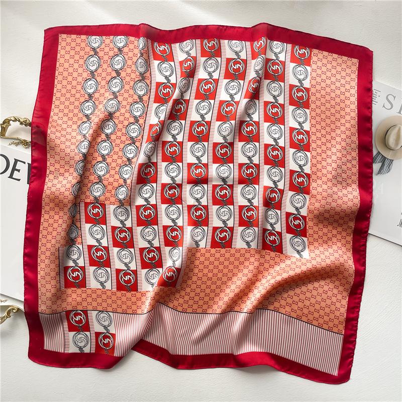 70 * 70cm New Silk Small Square Scarf For Women'S Neck Protection Professional Scarf Versatile Hair Tie Headscarf Scarf