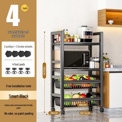 Многоярусная кухонная полка-органайзер из углеродистой стали