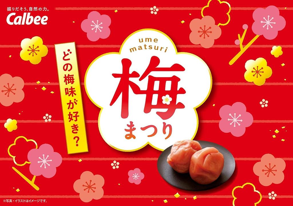 Calbee Kataage картофельный сливовый вкус 60 г x 12 пакетиков