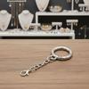 10Pcs Spring Ring Clasp Lobster Claw Clasps Keychain Clip Keyring Split Ring  DIY Key Chains