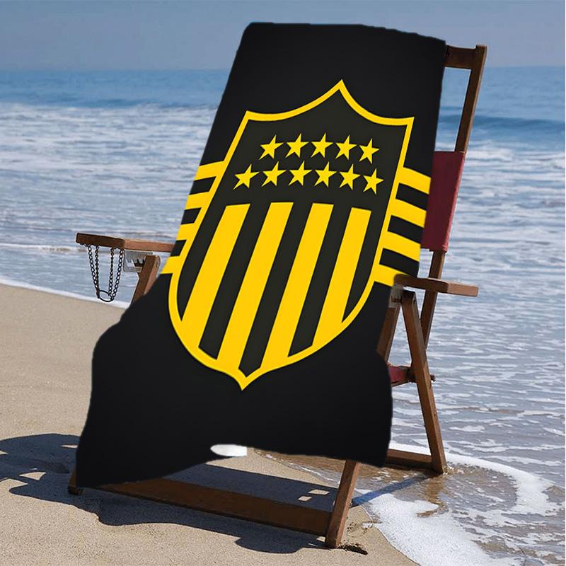 1pc Penarol Beach Towel, Beach and Seaside Swimming Pool Equipment, Fashion Pattern, Rectangular, Travel Essentials
