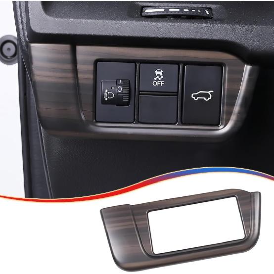 1PCS Car Headlight Switch Buttons Panel Cover Trim for Honda CRV 2024 2025 2026 - ABS Carbon Fiber Sport Interior Accessories