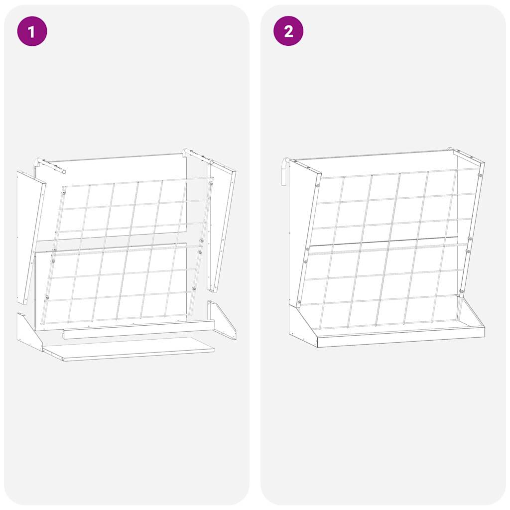Hay Feeder Silver 71 x 33 x 70 cm Galvanized Steel