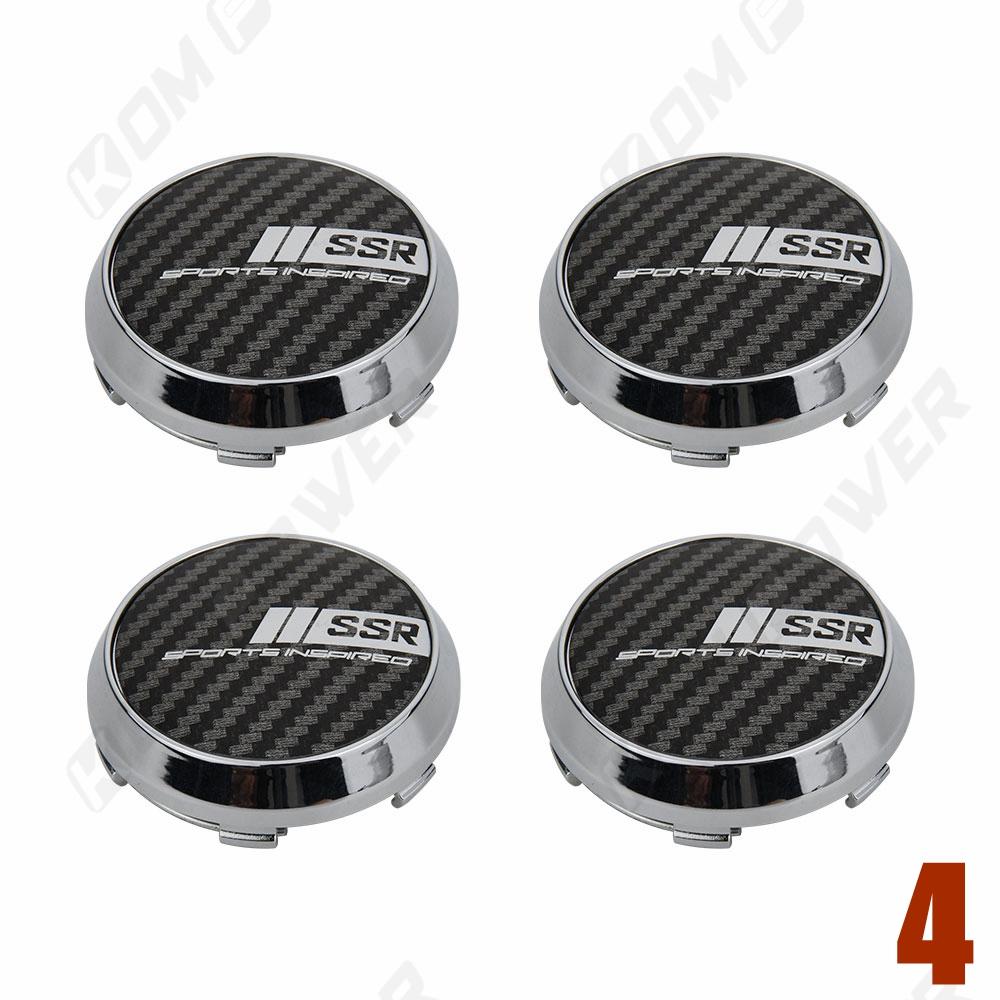 ASZ1 4PCS OD 68MM / ID 64MM Sport Wheel Center Cap XXR SSR ENKEI Racing Emblem Sticker Wheel Cover Cap Hubcaps Car Styling