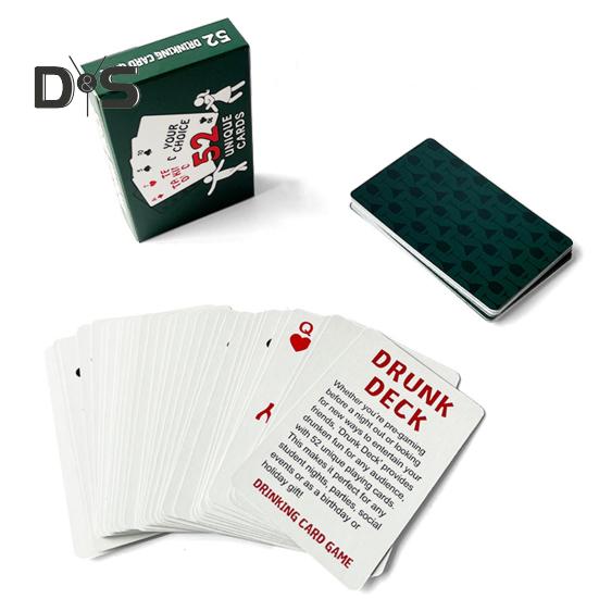 Пары Питьевая карточная игра Укрепление отношений Портативная дорожная игра Ночная вечеринка Взрослые вызов Интерактивная настольная игра Питьевая покерная карта